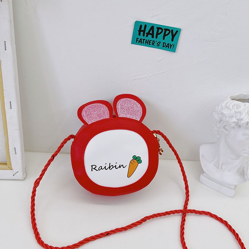 Túi Xách Tai Thỏ Đính Kim Sa Dễ Thương Cho Bé