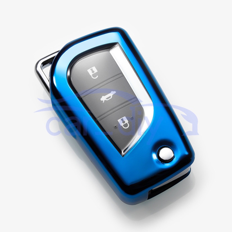 Vỏ Bọc Chìa Khóa Điều Khiển Từ Xa Bằng TPU Cho Toyota Corolla Camry Levin Highlander RAV4 Reiz Crown Yaris