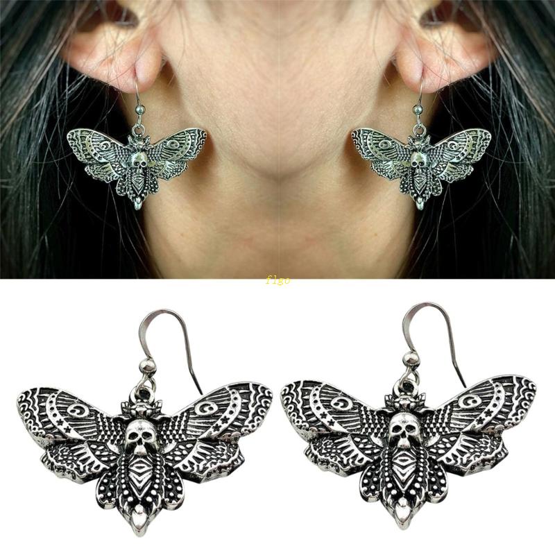 Bông Tai Hình Đầu Lâu Phong Cách Gothic Punk Cho Nữ