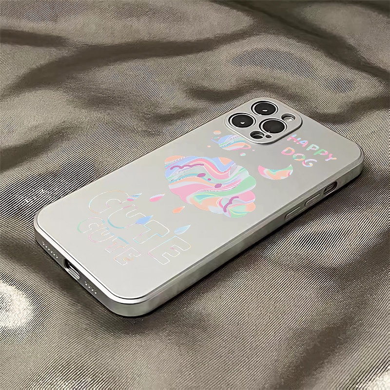 Ốp Điện Thoại Silicon TPU Mềm Mạ Điện Dễ Thương Chống Sốc Cho IPhone 11 14 13 12 Pro XS Max Casing XR X 8 7 6S Plus