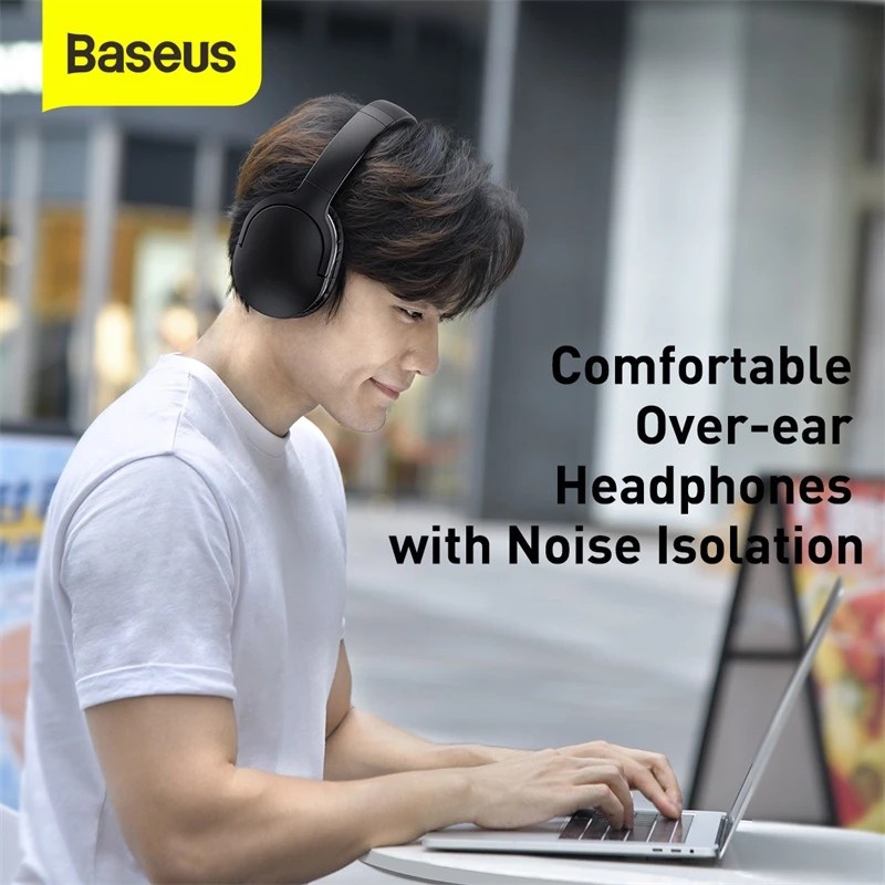 Baseus D02 Pro Bluetooth Earphones Stereo Wireless 5.3 HIFI Foldable Sport Headset