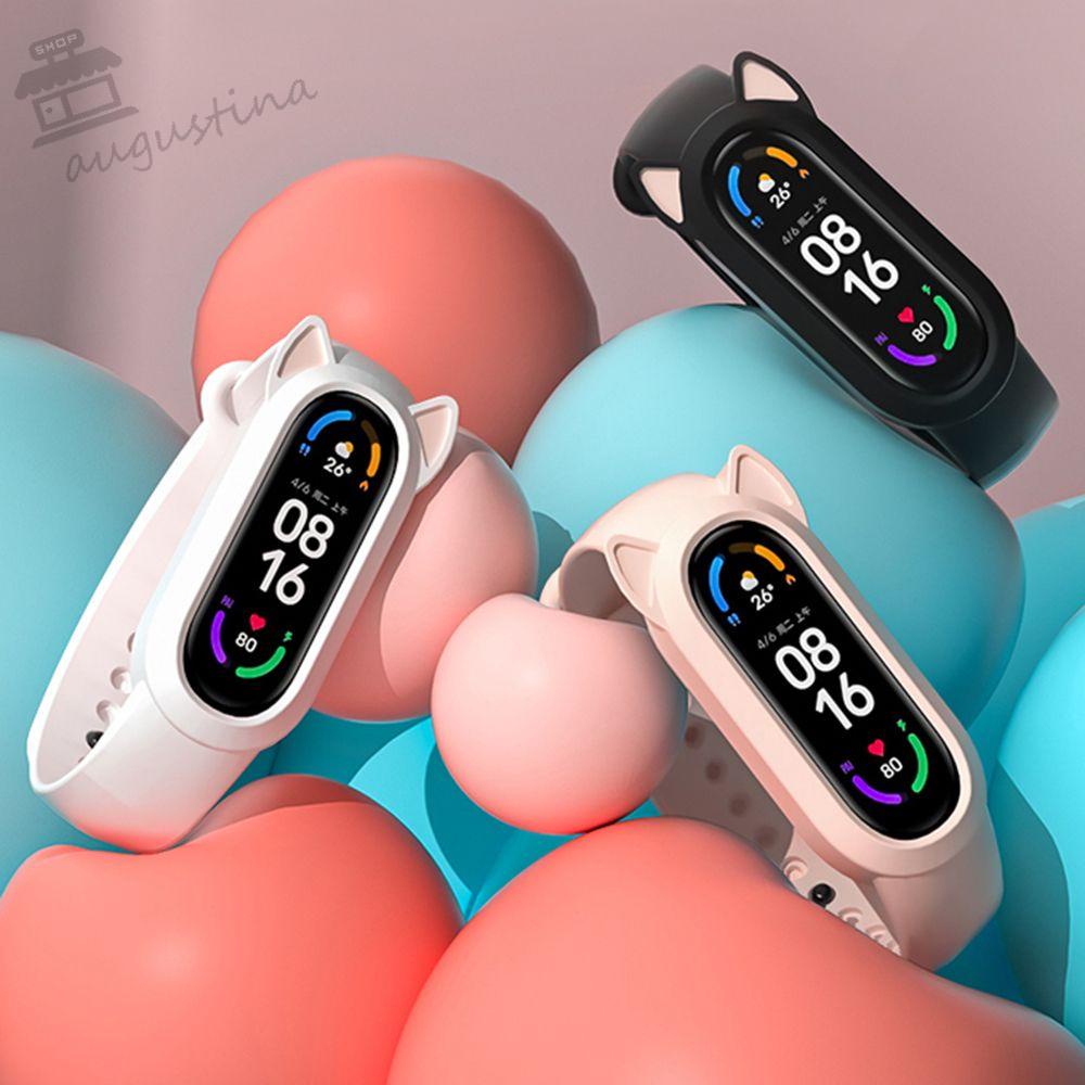 Dây Đeo Thay Thế Bằng Silicone Chống Nước Cho Mi Band 6 5 4 3