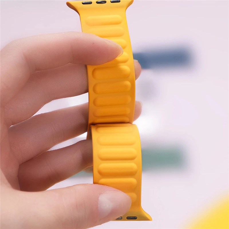 Dây Đeo Silicon Từ Tính Chống Nước Cho Đồng Hồ Thông Minh Apple watch Series 8 7 SE 6 5 4 3 Ultra iwatch 40mm 44mm 41mm 45mm 49mm