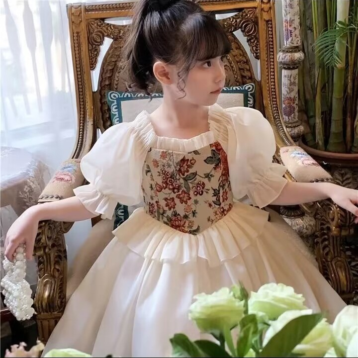 Đầm Công Chúa Thiết Kế Xinh Xắn Thời Trang Xuân Hè 2023 Cho Bé Gái