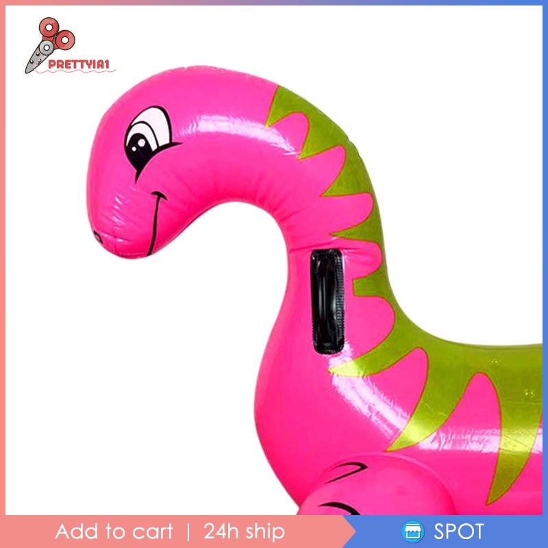 Phao Bơi Bơm Hơi Hình Khủng Long Màu Hồng Xinh Xắn Cho Người Lớn 1]
