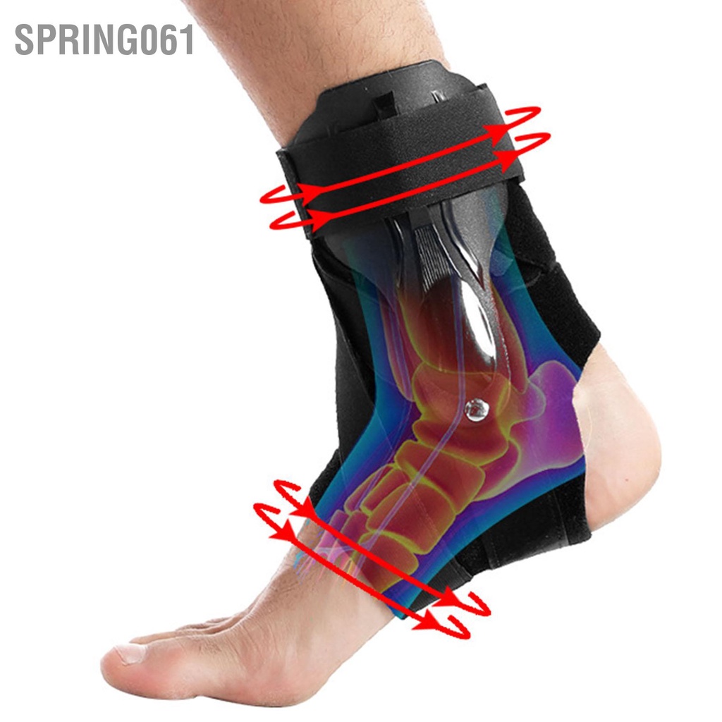 Spring061 Nẹp mắt cá chân thể thao ngoài trời Hỗ trợ thoáng khí để chạy bóng rổ Phục hồi chấn thương Bong gân Nam nữ