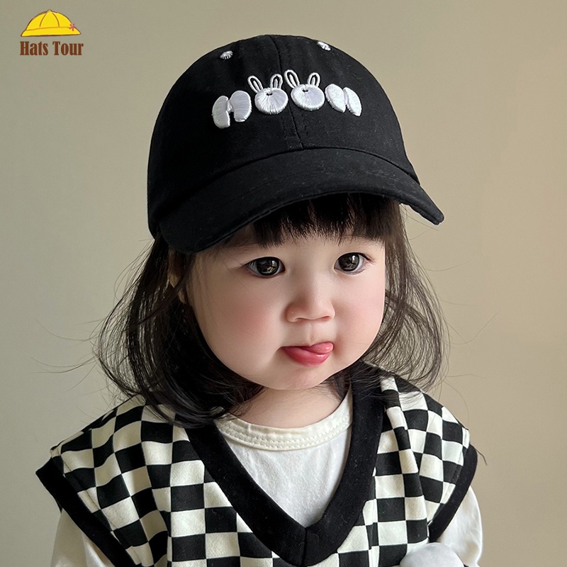 Mũ Lưỡi Trai Thêu Chữ Chống Nắng Dành Cho Bé 6-36 Tháng Tuổi