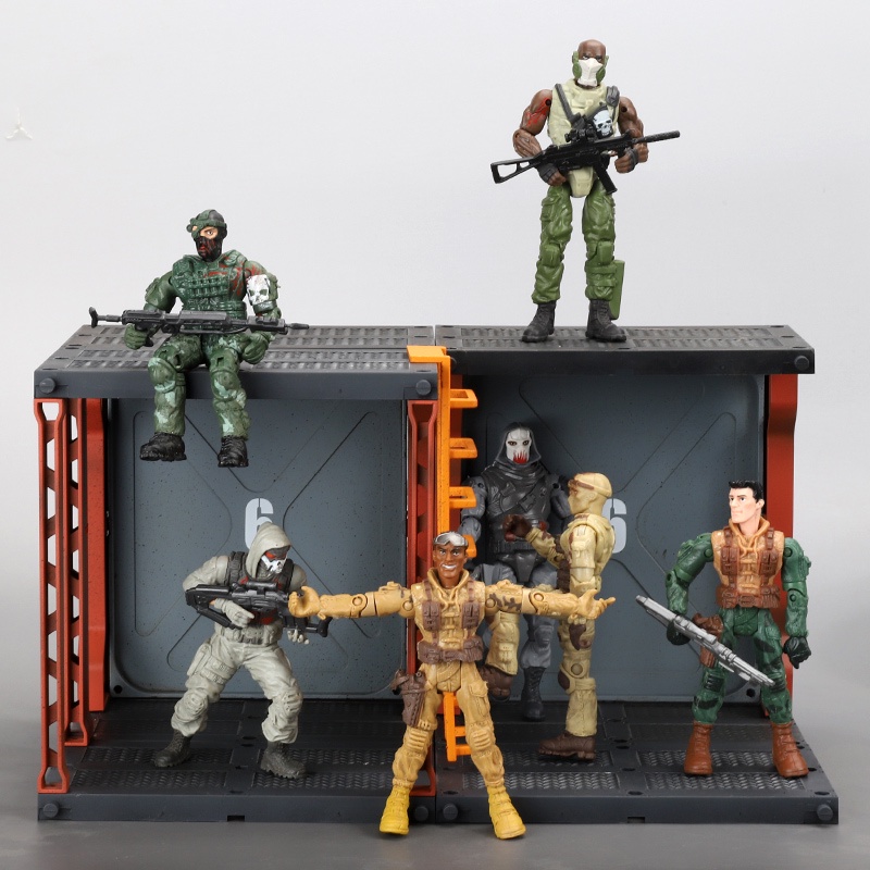 Mô Hình Lính Cảnh Sát / Người Ngoài Hành Tinh 12.5cm 10cm