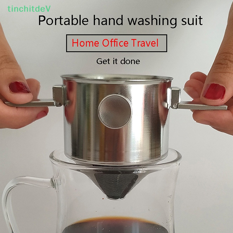 Phễu Lọc Cà Phê Bằng Thiếc Hình Nón Gấp Gọn Tiện Lợi