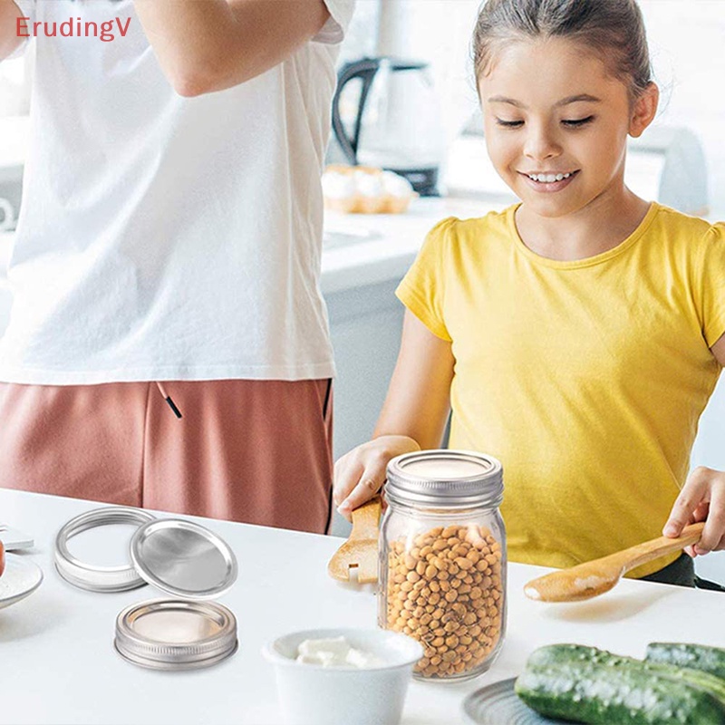 Nắp Đậy Hũ Mason Miệng Rộng Bằng Thép Không Gỉ Tiện Dụng