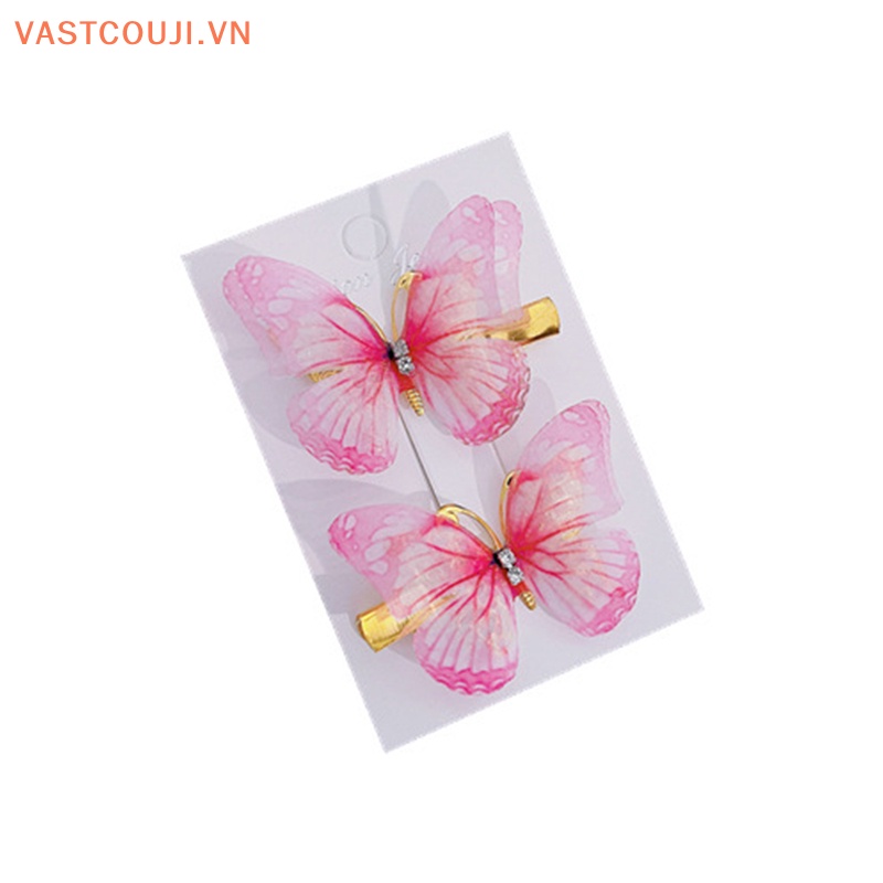 Kẹp Tóc Hình Bướm 3D Xinh Xắn Cho Bé Gái