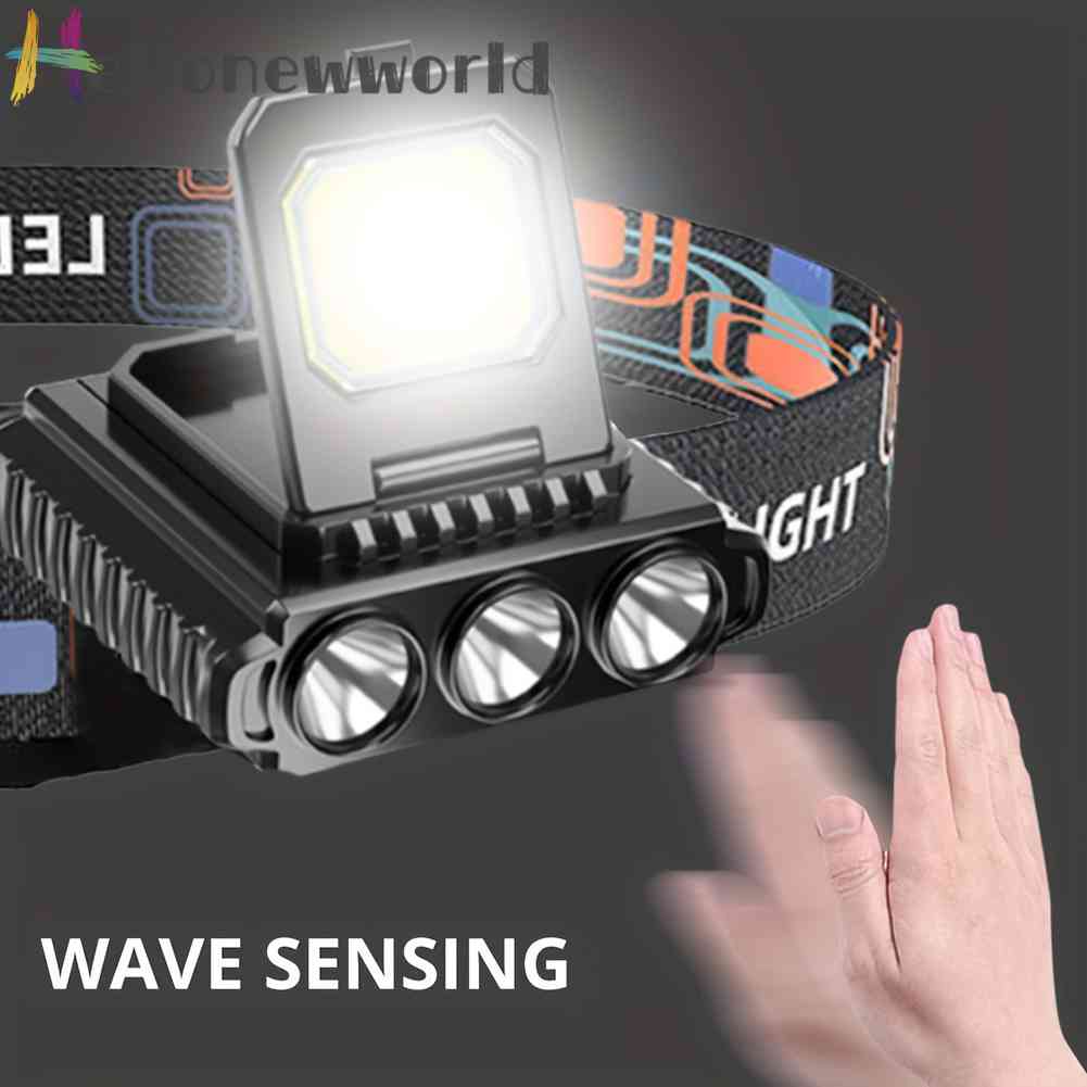 Đèn LED COB Cổng Sạc USB Kẹp Mũ Lưỡi Trai Có Thể Điều Chỉnh Cho Hoạt Động Ngoà