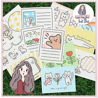 Set note nhiều mẫu dễ thương 30 tờ