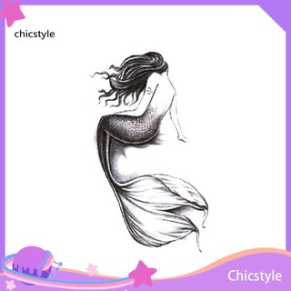 Hình xăm dán chống nước hình nàng tiên cá thời trang