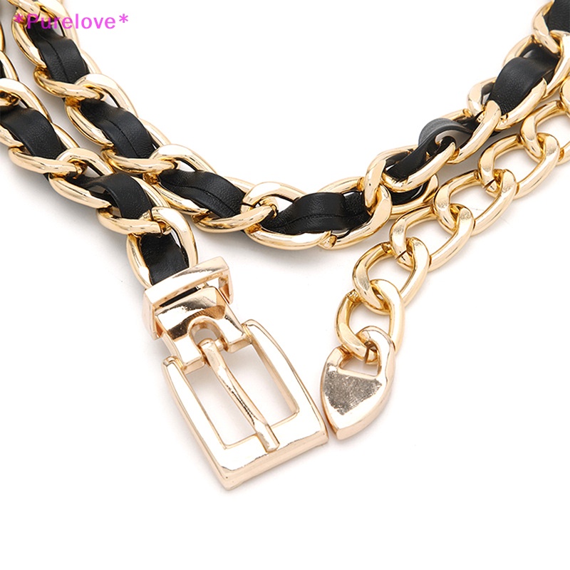 Thắt Lưng Dây Xích Kim Loại Tua Rua Dài Phù Hợp Với Đầm Jean Dành Cho Nữ Mới