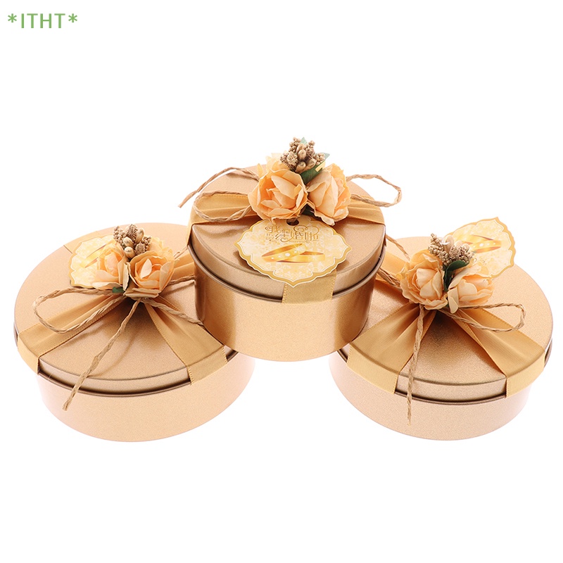 Hộp Tròn Đựng Kẹo / Sô Cô La Cho Tiệc Cưới Mới