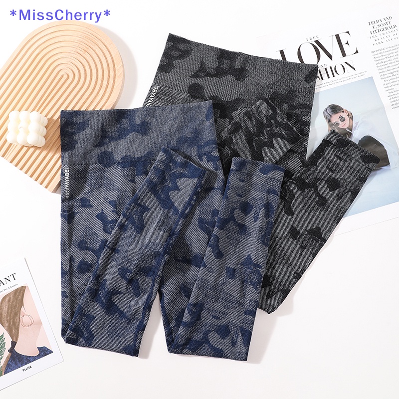 Quần Legging Thể Thao Lưng Cao Không Đường May Họa Tiết Rằn Ri Thời Trang Tập Yoga Cho Nữ Mới