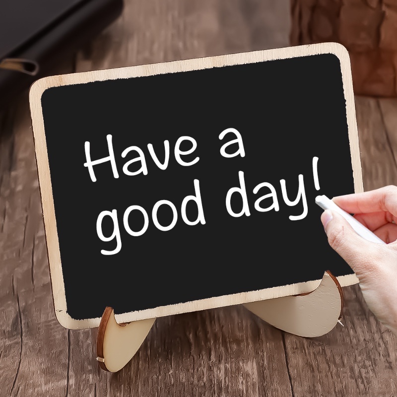 Bảng Đen Viết Phấn Mini Có Thể Xóa Được Kèm Giá Đỡ Trưng Bày Trang Trí Bàn Tiệc