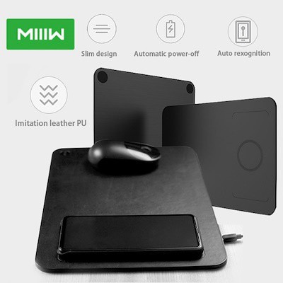 Lót Chuột Kiêm Sạc Không Dây XIAOMI Rice Wireless Charging Mouse pad - Chính hãng