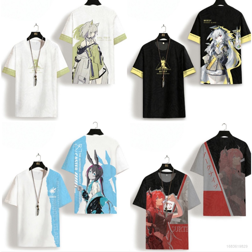 Áo Thun Tay Ngắn In Họa Tiết Anime KalTsit Amiya Weedy 3D Thời Trang Cỡ Lớn