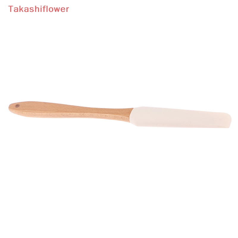 1 Dụng Cụ Làm Bánh Bằng Silicone Cán Gỗ Có Thể Tháo Rời