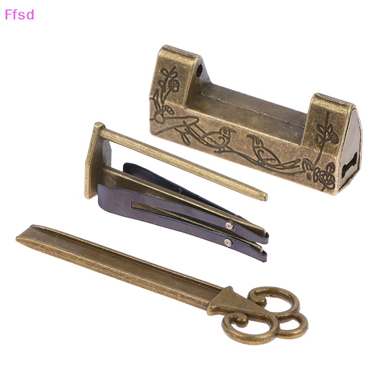 {Ffsd} Ổ Khóa Bằng Hợp Kim Kẽm Cổ Điển Trung Quốc / Chìa Khóa / Trang Sức Hàng Bán Chạy