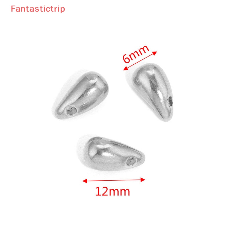 Mặt Vòng cổ / Bông Tai Hình Giọt Nước Bằng Thép Không Gỉ DIY Mới