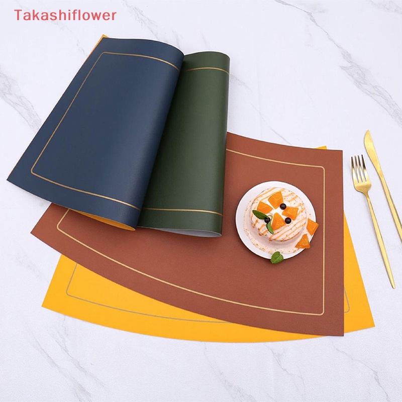 Tấm Lót Bàn Ăn Bằng Da PU Cách Nhiệt Chống Trượt / Thấm Nước Tiện Dụng