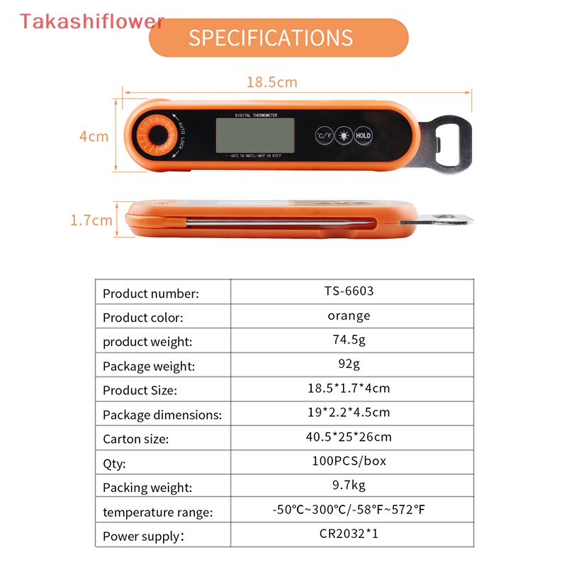 Nhiệt Kế Kỹ Thuật Số Chống Thấm Nước Chuyên Dụng Cho Nấu Ăn