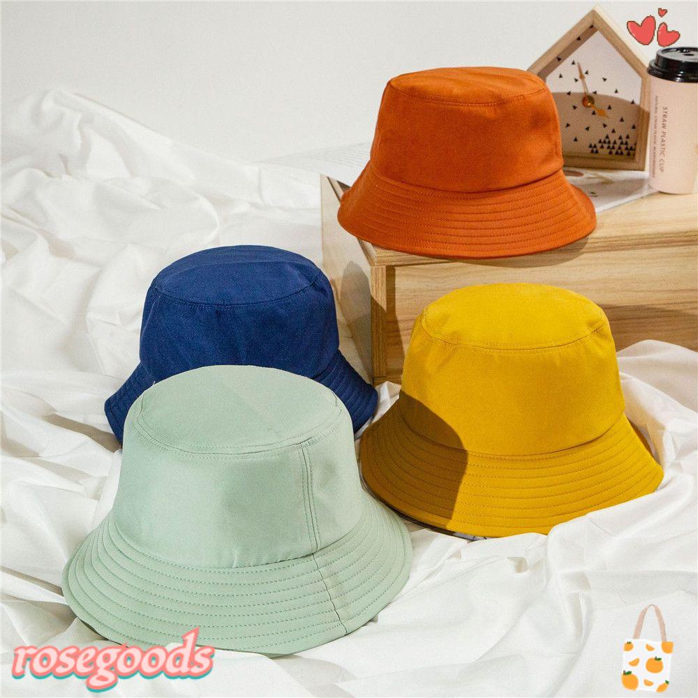Nón Bucket Hoạ Tiết Hoa Hồng Chống Tia UV Thời Trang Xuân Hè