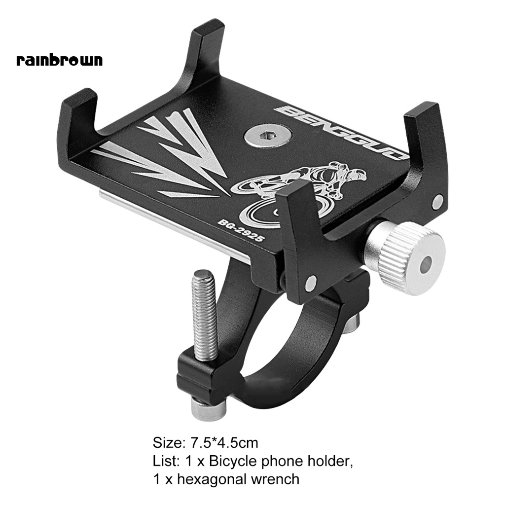 Giá Đỡ Điện Thoại Chống Sốc Bốn Chân Bằng Hợp Kim Nhôm Cho Xe Đạp