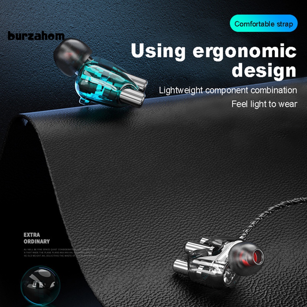 Tai Nghe Nhét Tai Thể Thao Có Dây Trong Suốt