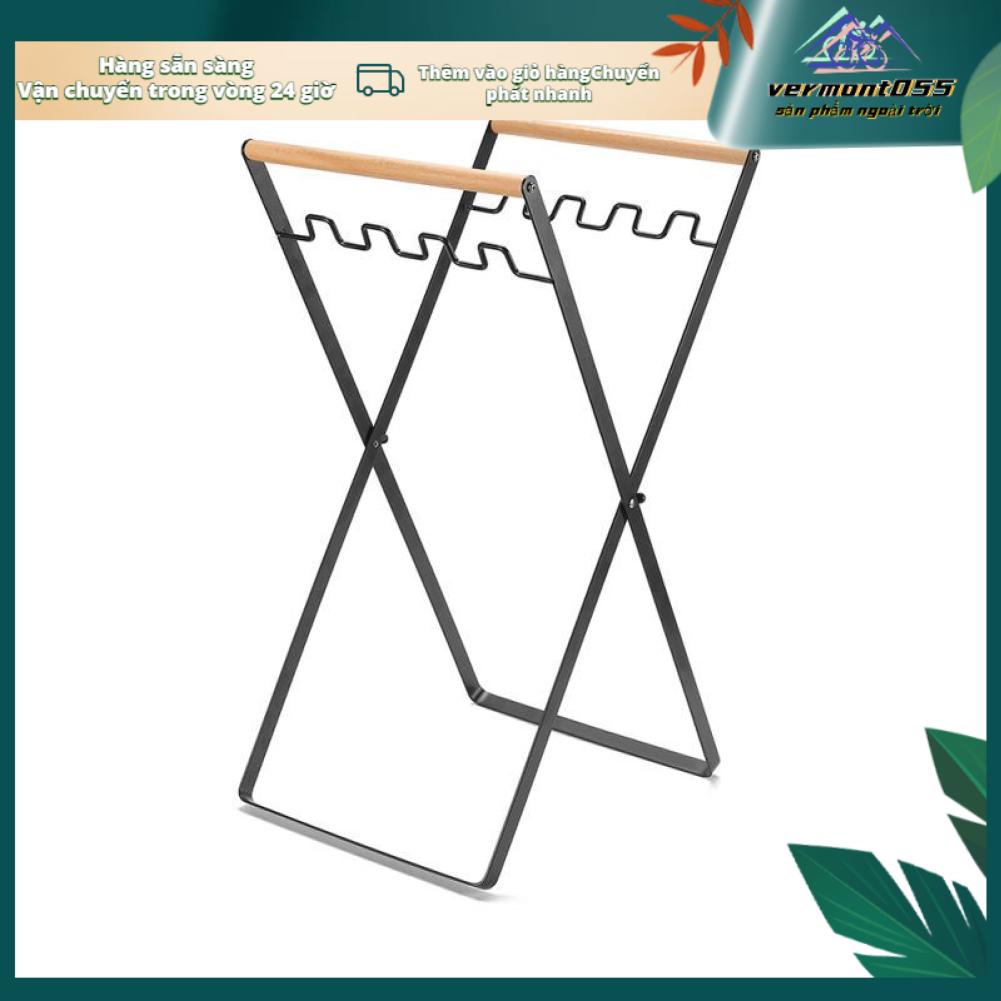 Vermont055 Túi Rác Giá Đỡ Ốp Khung Sắt Đứng Di Động Ngoài Trời Lá Cho Nhà Bếp