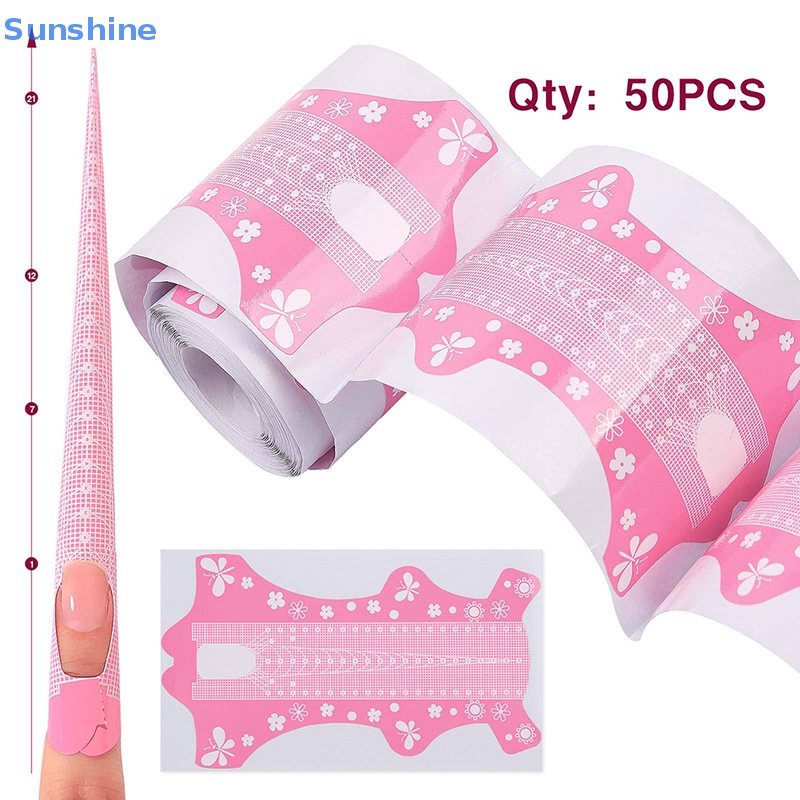 Cuộn 50 Miếng Dán Nối Dài Móng Tay Chuyên Dụng