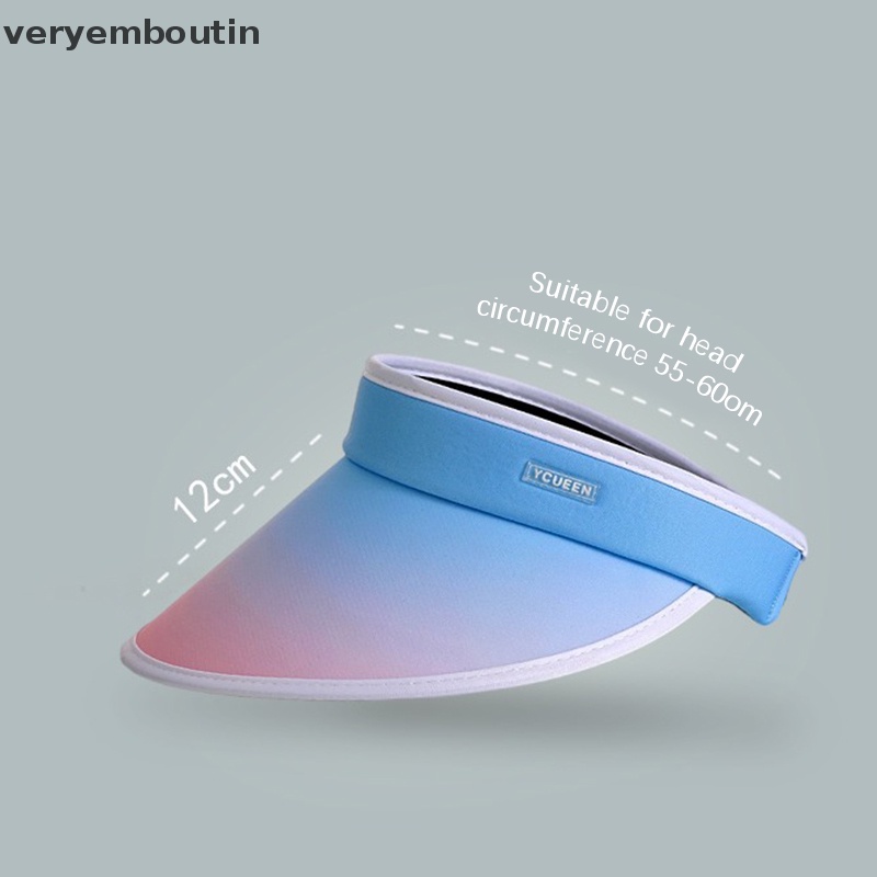 Nón Rộng Vành Che Phủ Mặt Chống Tia UV Màu Sắc Gradient Dành Cho Nữ