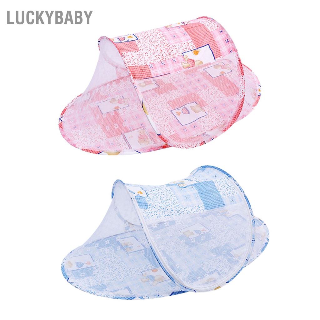 Mùng lều lưới chống muỗi cho bé sơ sinh - Màn Chụp Cho Bé Gấp Gọn - Dây kéo thoáng khí - HILUCKYBABY