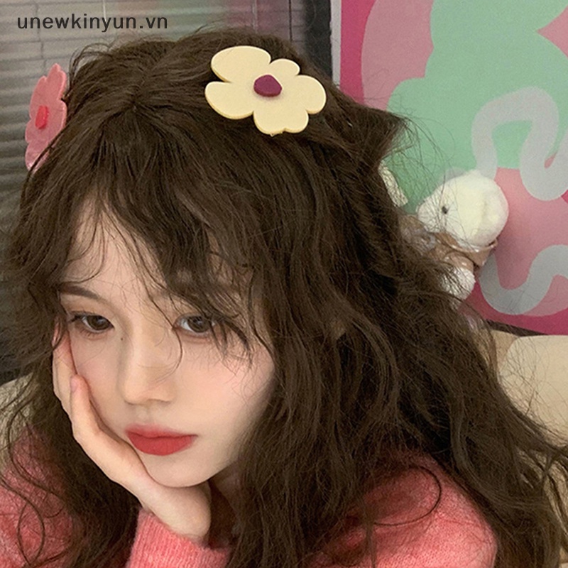 Kẹp Tóc Hình Hoa Kiểu Dáng Ngọt Ngào Cho Nữ