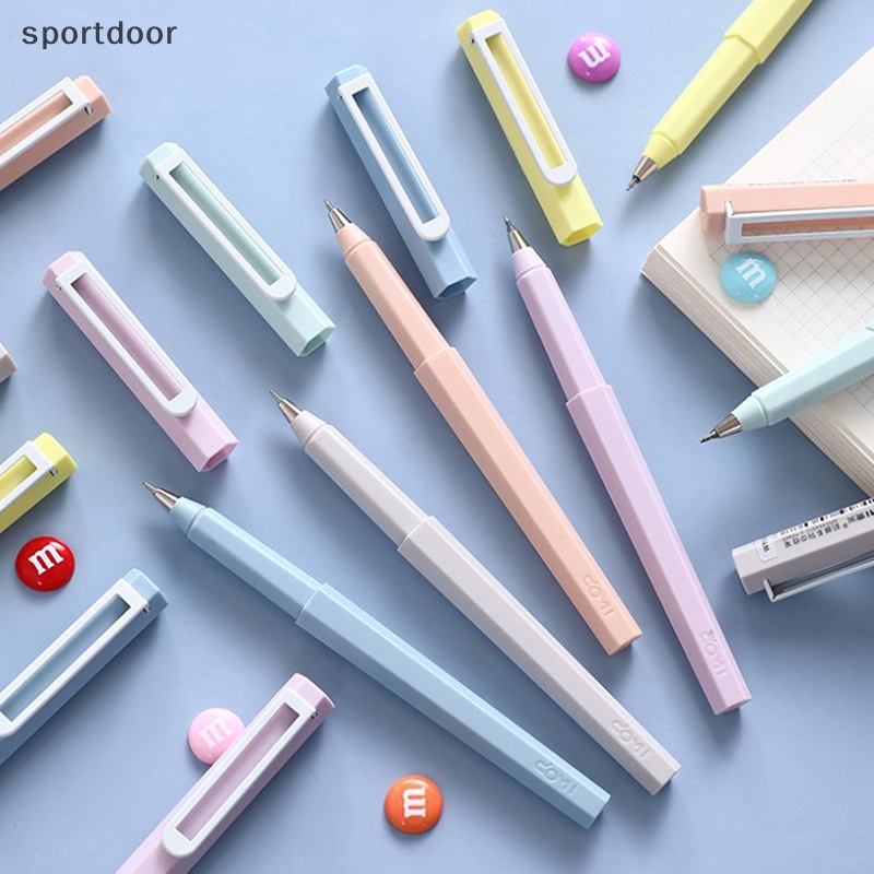 Bút Bi Mực Đen Ngòi 0.5mm Hình Lục Giác Dễ Thương