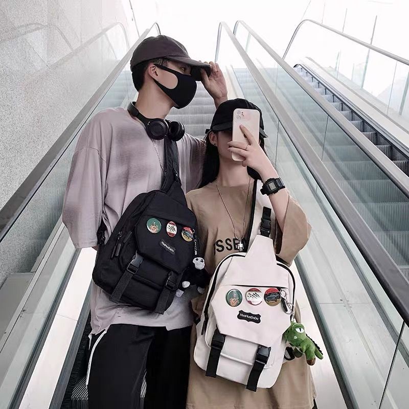 Túi Đeo Chéo Nam Túi Đeo Chéo Nhỏ Thương Hiệu Thời Trang Instagram Ba Lô Đeo Một Vai Học Sinh Thường Ngày Túi Đeo Chéo
