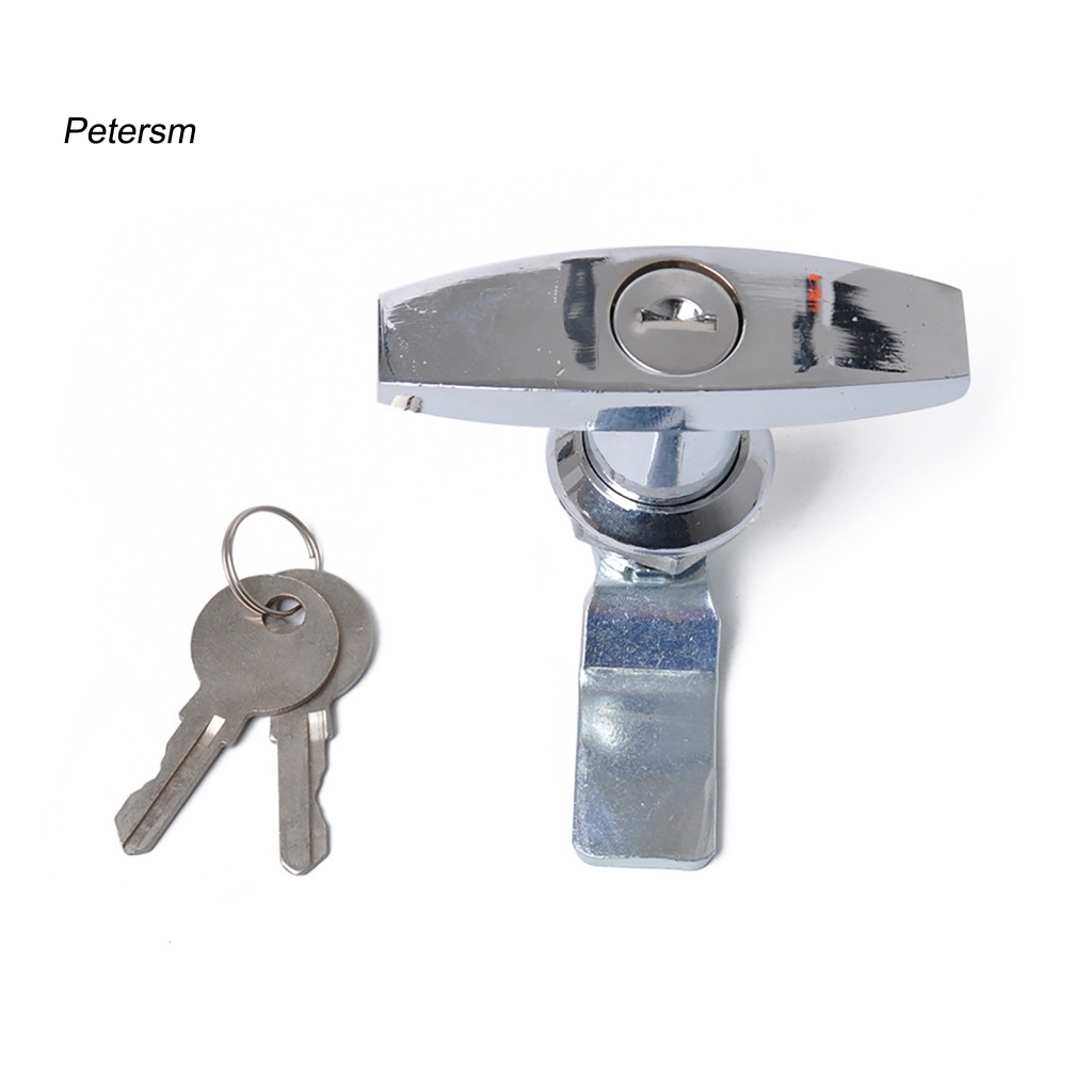 Ổ Khóa Tay Cầm Chữ T Bằng Nhựa PP Chống Trộm Độ Bền Cao Kèm 2 Chìa Khóa