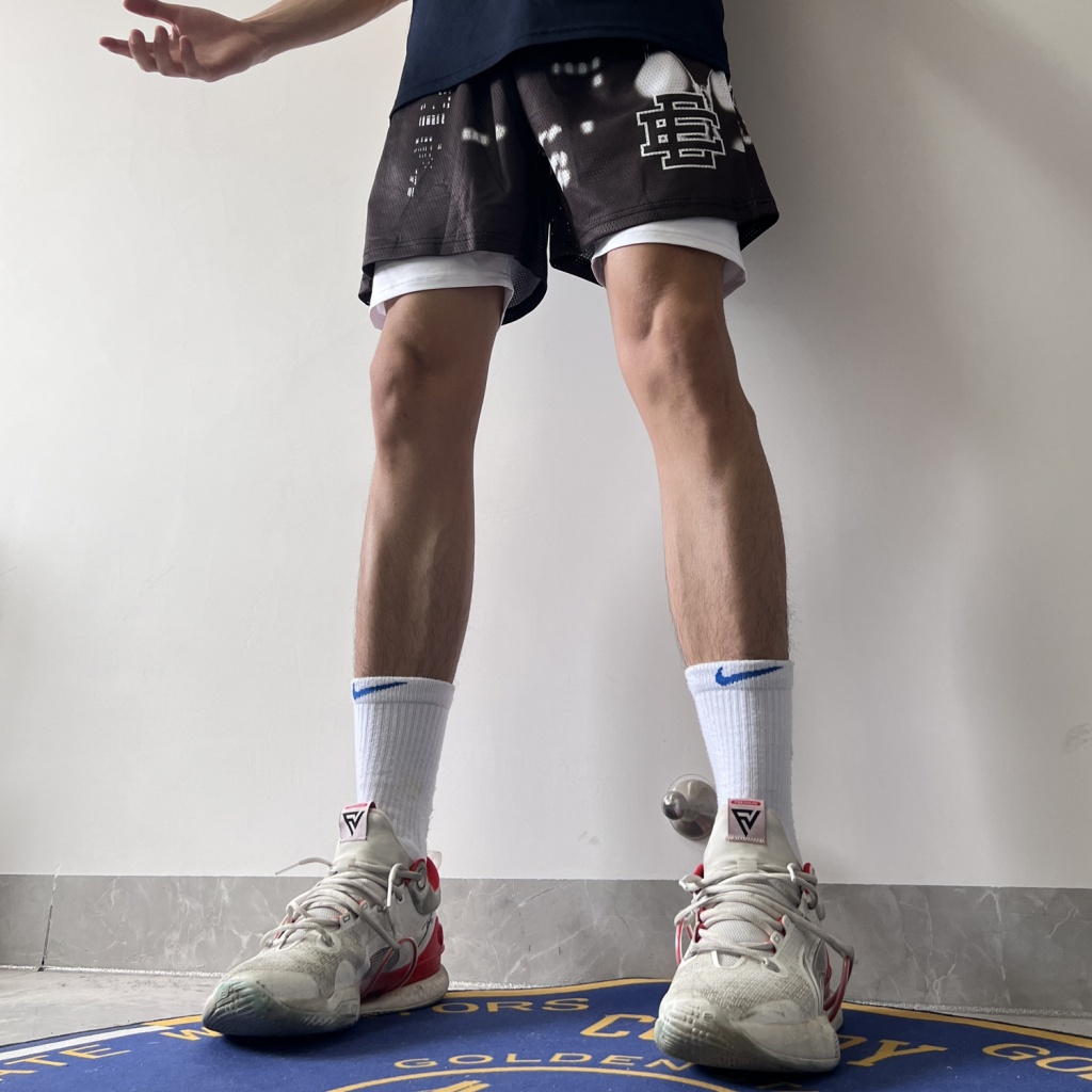 Eric Emanuel Quần Short Thể Thao Bóng Rổ Dài Đến Đầu Gối Dáng Rộng Khô Nhanh Hợp Thời Trang Đường Phố Mỹ