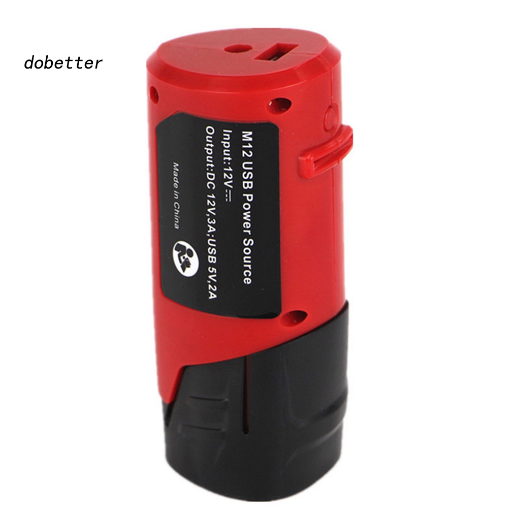 Bộ ChuyểN ĐổI Pin USB DC 12V Cho Milwaukee 49-24 - 2310 48-59 - 1201 M12