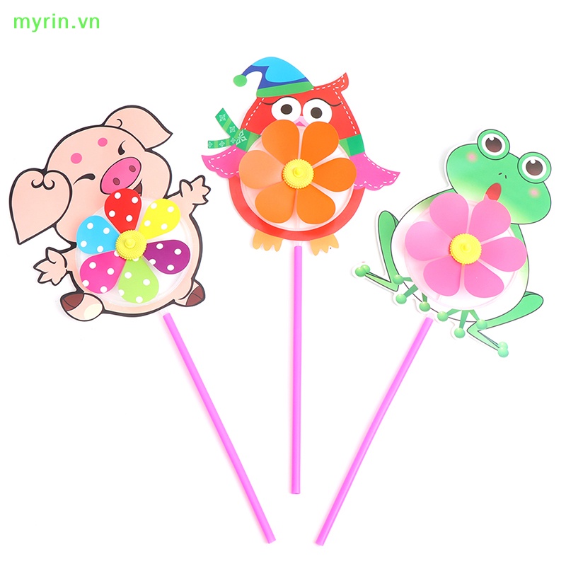 Chong Chóng Gió Hình Hoạt Hình Xinh Xắn Trang Trí Sân Vườn