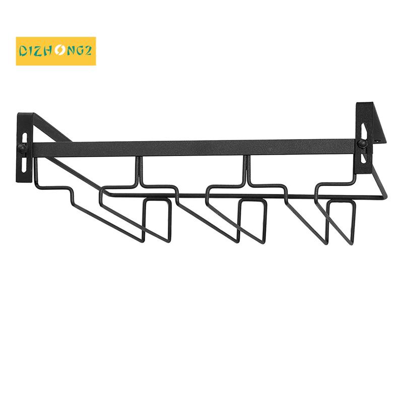Giá Đỡ Ly Rượu Dưới Tủ 3 Hàng Bằng Kim Loại Tiện Lợi Dành Cho Nhà Bếp