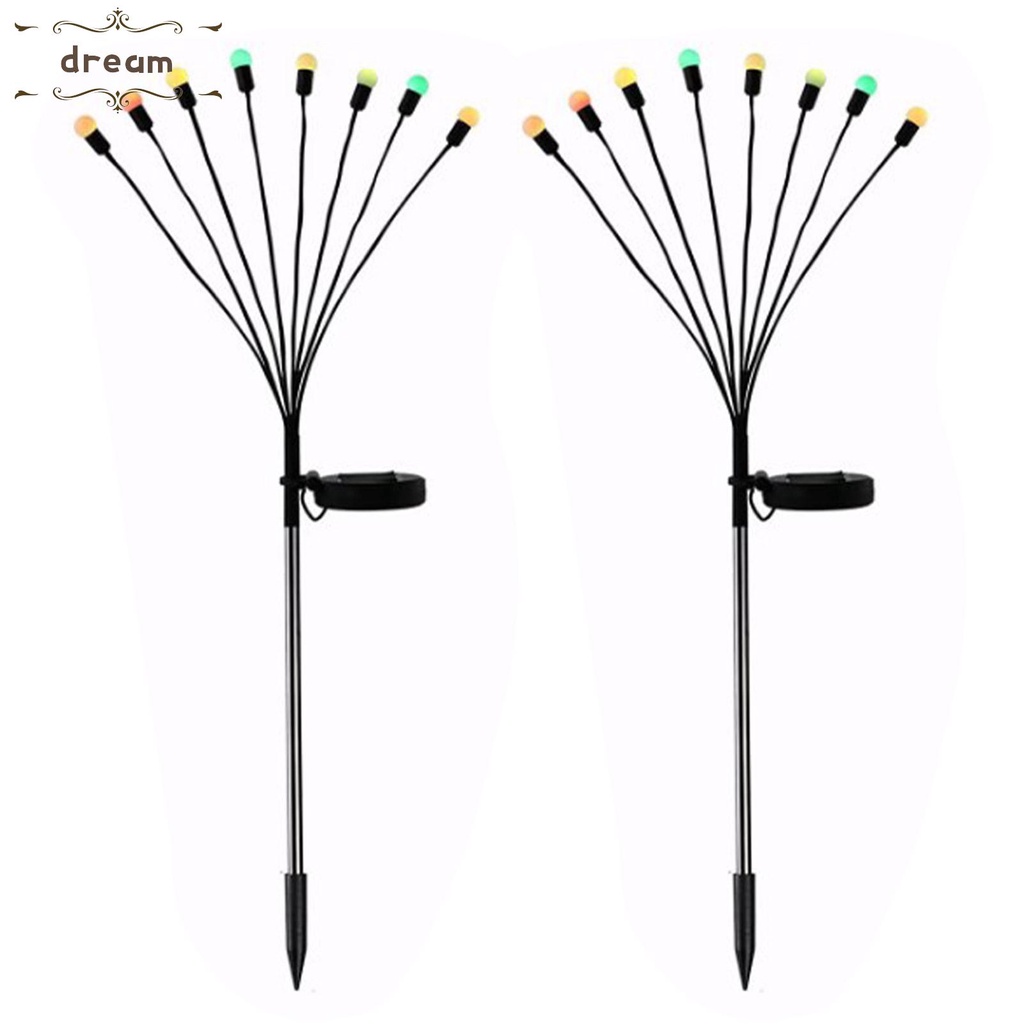 【DREAMLIFE】Solar Light Firefly Lights Vacations Weddings Solar Energy Color Light