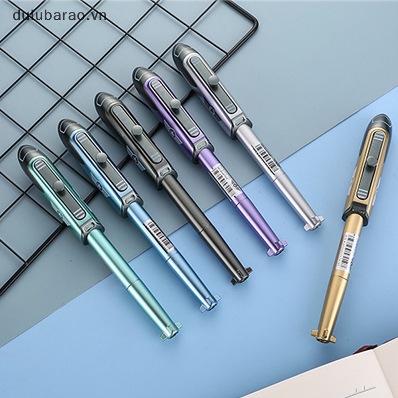 DUL 1pcs sáng tạo máy bay trực thăng kim loại gel bút 0.5mm bằng văn bản mới lạ trẻ em Đồ chơi Quà Tặng Bút trường văn phòng phẩm văn phòng phẩm Nguồn cung cấp AO