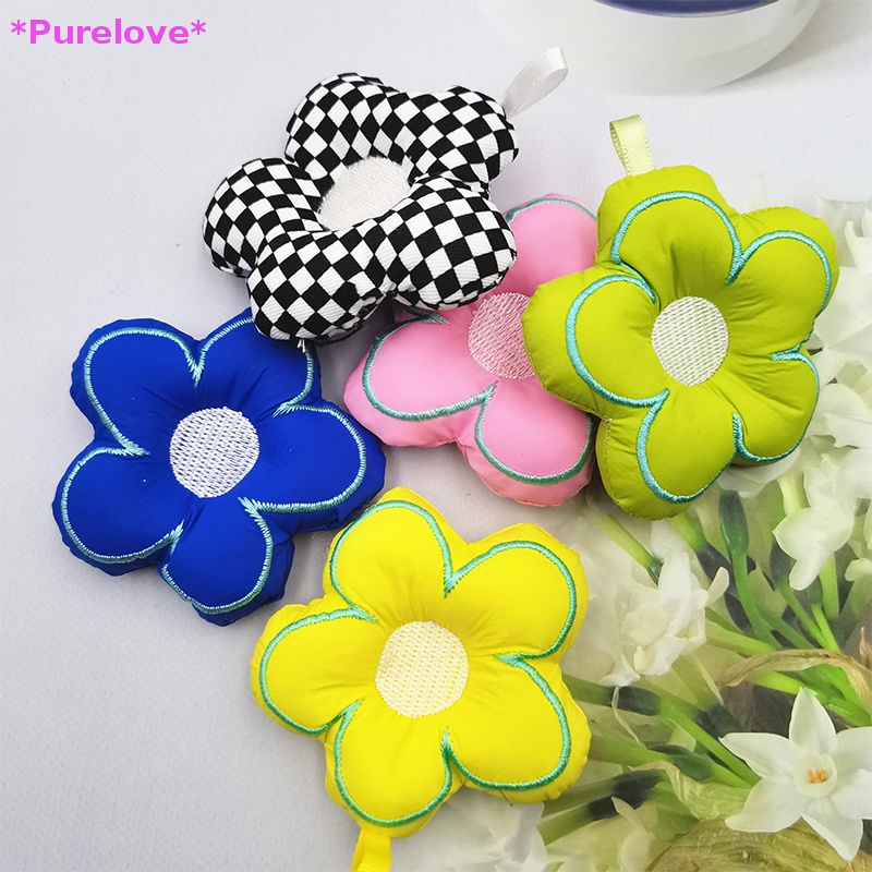 Móc Chìa Khóa Hình Hoa Bằng Vải Nhồi Bông Đáng Yêu Mới