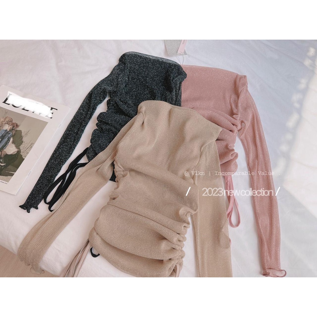 Set áo nhũ dây chéo