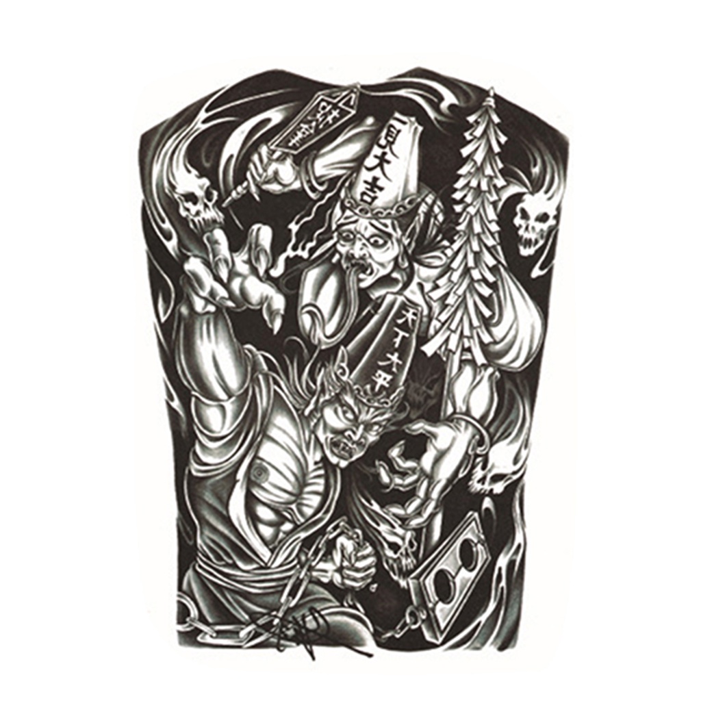 Hình Xăm Dán Tạm Thời Hình Đầu Lâu Quyến Rũ