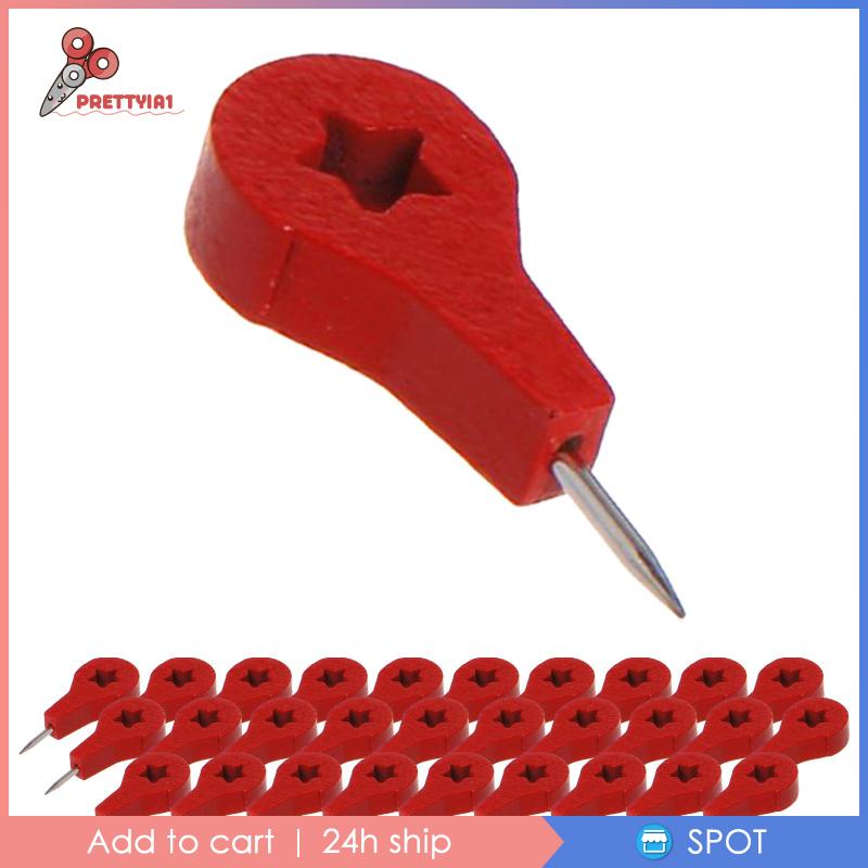 [Prettyia1] Set 30 Nút Bần Nhấn Cái Chuyên Dụng Cho Tường Thủ Công